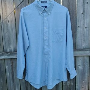 Blue Dress Shirt 17-34 Fitted by Stafford